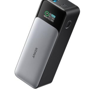 Anker Power Bank Carga Rapida 737, Cargador Portátil de 24,000 mAh y con 3 Puertos, 140 W, Compatible con iPhone Serie 16/15, Samsung, MacBook, etc.