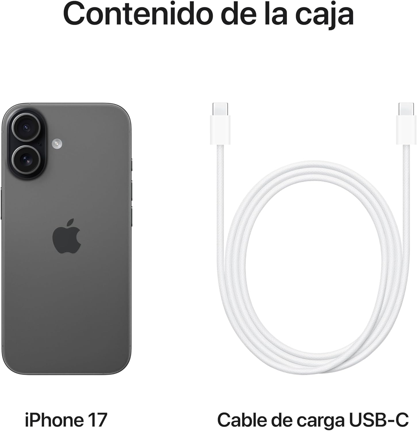 Apple iPhone 17 de 256 GB: Pantalla de 6,3 Pulgadas con Promotion, Chip A19, cámara Frontal Center Stage, Mayor Resistencia a los arañazos, autonomía para el día Entero; Negro - 6