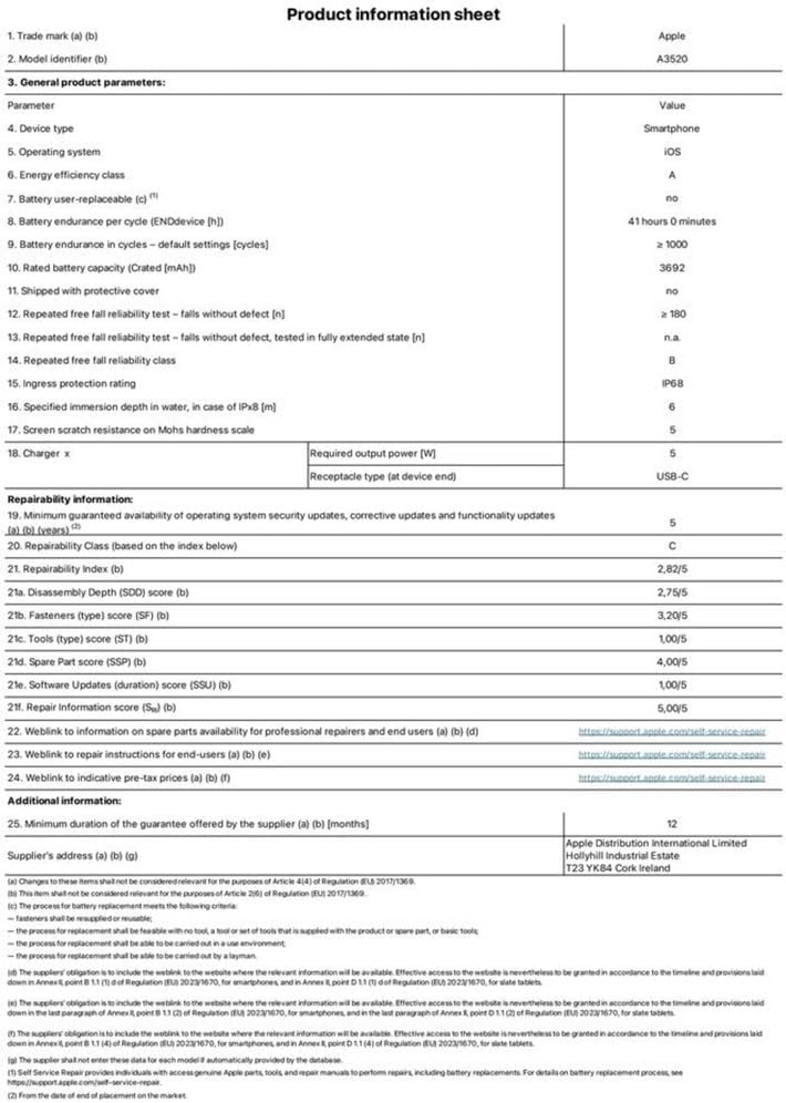 Apple iPhone 17 de 256 GB: Pantalla de 6,3 Pulgadas con Promotion, Chip A19, cámara Frontal Center Stage, Mayor Resistencia a los arañazos, autonomía para el día Entero; Negro - 7