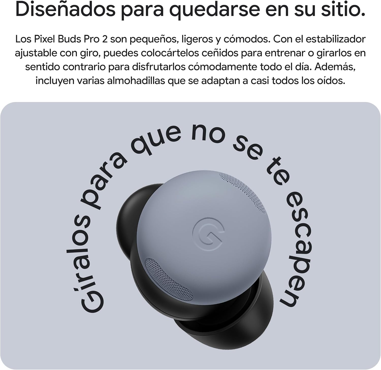 Google Pixel Buds Pro 2 - Auriculares de botón inalámbricos con Cancelación de Ruido Activa – Auriculares Bluetooth - Obsidiana - 4