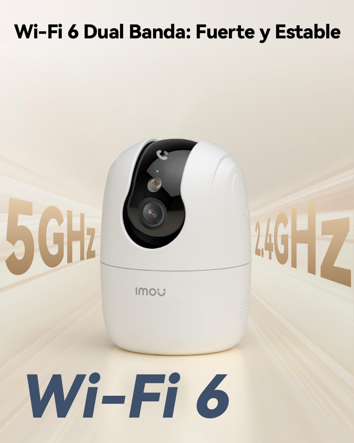 Imou Ranger 2C Pro (2Pack) - 2.4/5GHz Cámara WiFi Interior, 2K(3MP) Cámara Vigilancia para Visión Nocturna en Color, Admite Tarjeta SD hasta 512 GB, AI Detección y Seguimiento, Botón para Llamar - 3