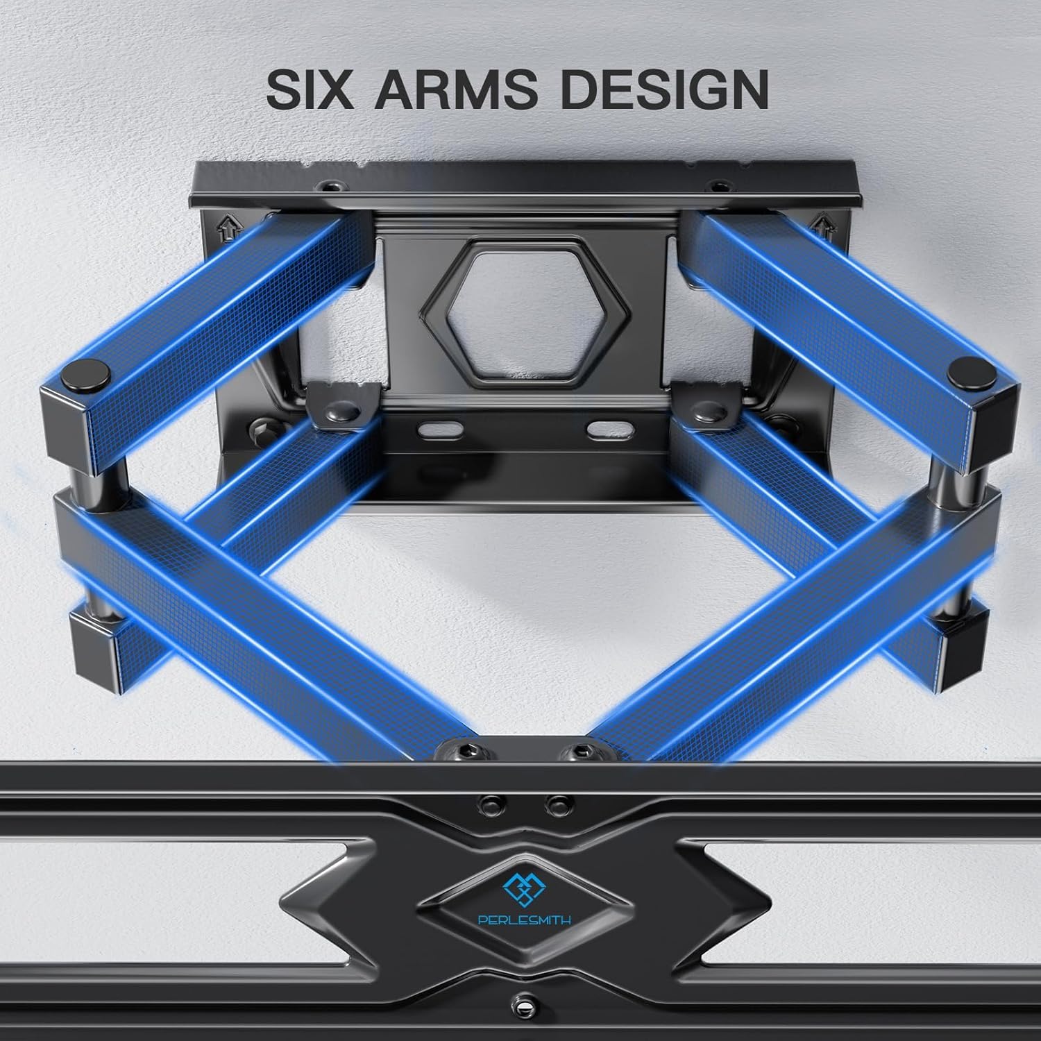 PERLESMITH Soporte TV Pared Articulado Inclinable Y Giratorio – Soporte TV para 26-70 Pulgadas Pantallas – MAX VESA 400x400mm, para Soportar 45kg - 3