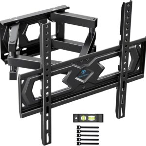 PERLESMITH Soporte TV Pared Articulado Inclinable Y Giratorio – Soporte TV para 26-70 Pulgadas Pantallas – MAX VESA 400x400mm, para Soportar 45kg