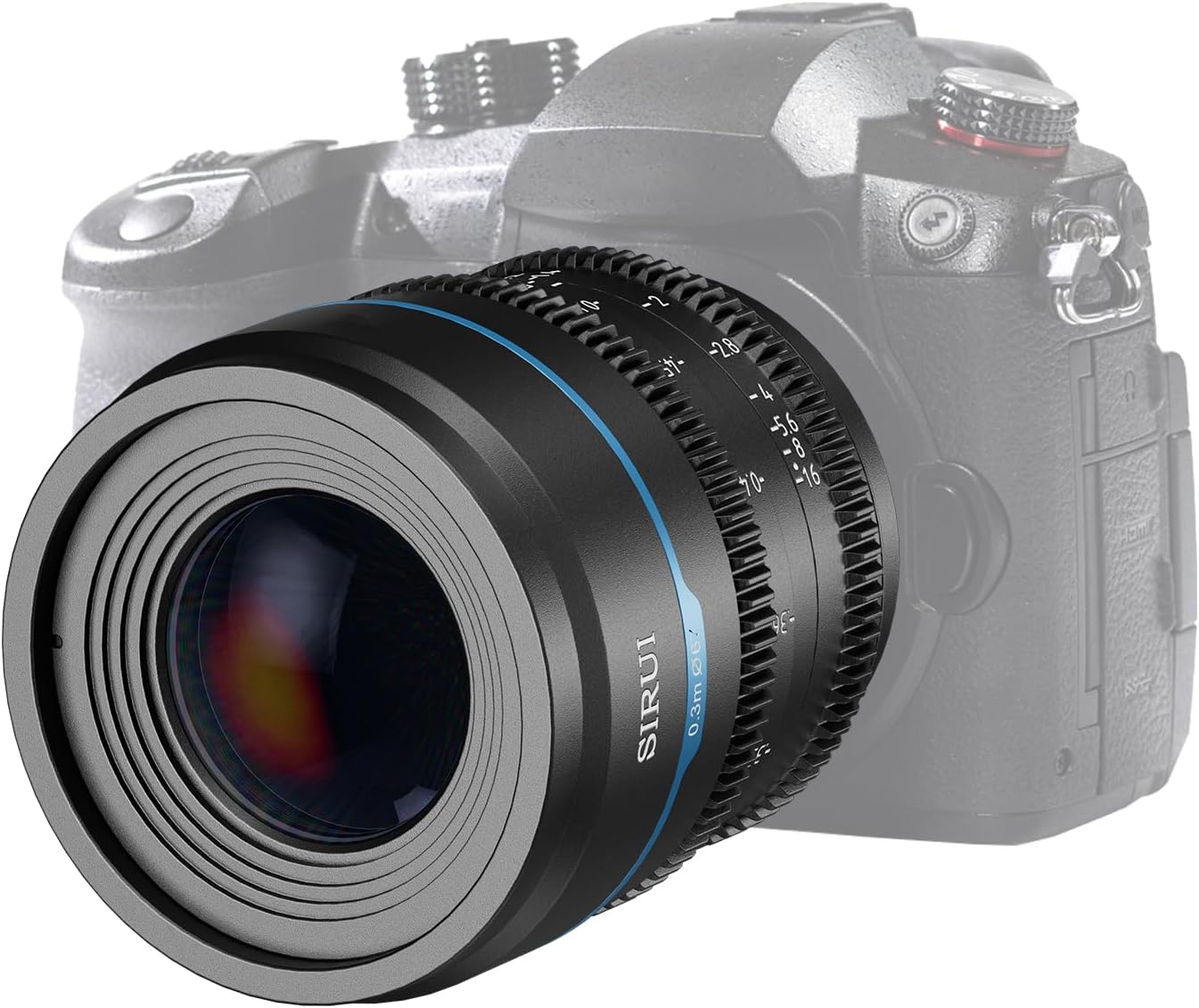 SIRUI Night Walker 24mm Lente de Cine S35/APSC con Enfoque Manual, Lente de Gran Apertura T1.2 para M4/3 Cameras, para BMPCC4K, GH5II, GH6, Z CAM (MS24M-B, MFT, Negro) - 2