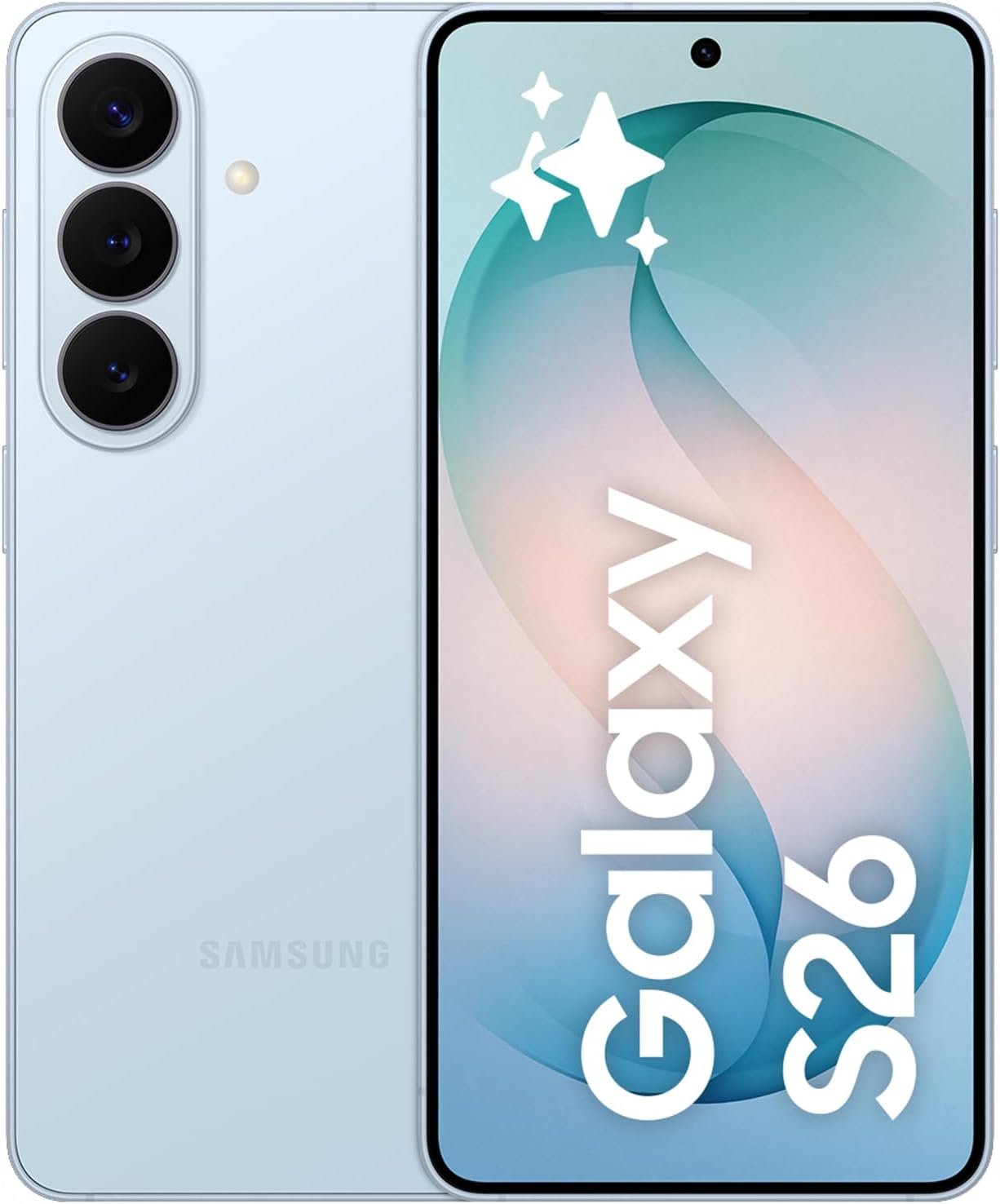 Samsung Galaxy S26, 512GB, Teléfono Móvil con Galaxy AI, Cámara 50MP, 12GB RAM, Batería 4300mAh, Garantía del Fabricante 3 Años + 1 Año Extra, Color Azul Cielo (Versión Española) - 1