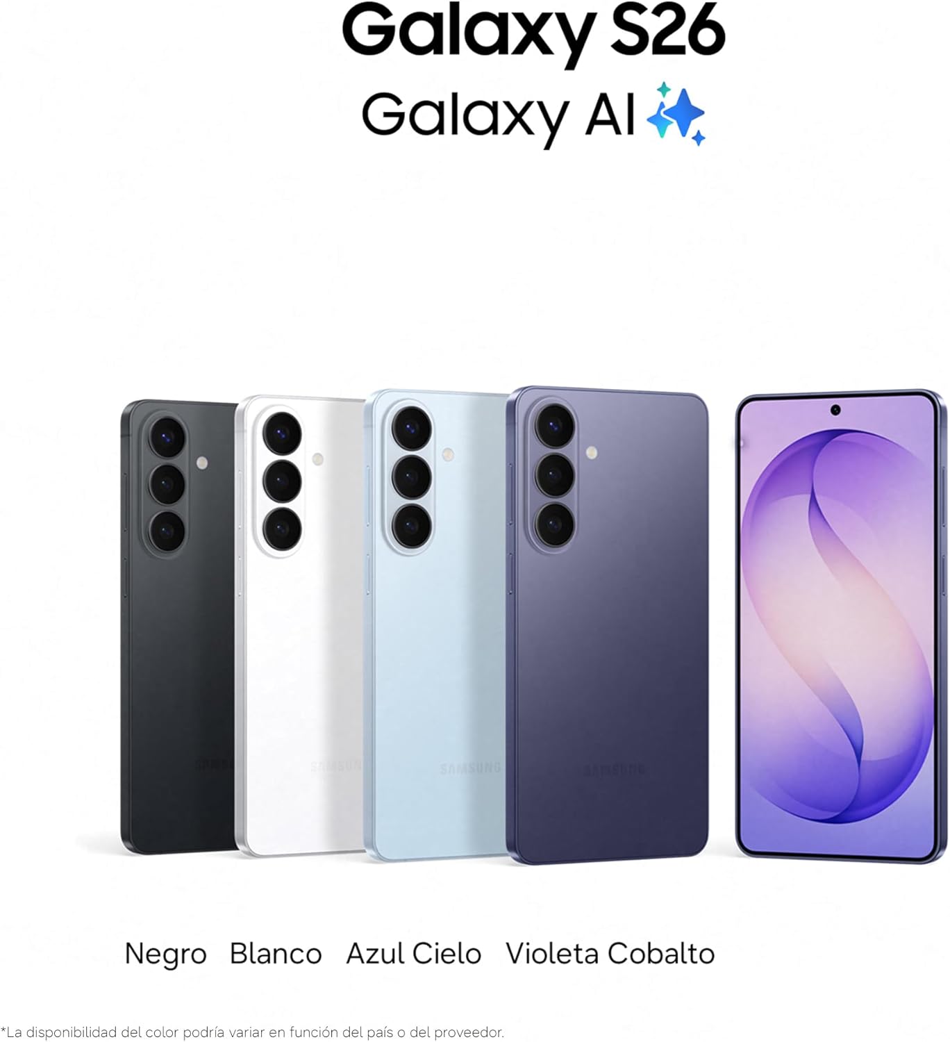 Samsung Galaxy S26, 512GB, Teléfono Móvil con Galaxy AI, Cámara 50MP, 12GB RAM, Batería 4300mAh, Garantía del Fabricante 3 Años + 1 Año Extra, Color Negro (Versión Española) - 2