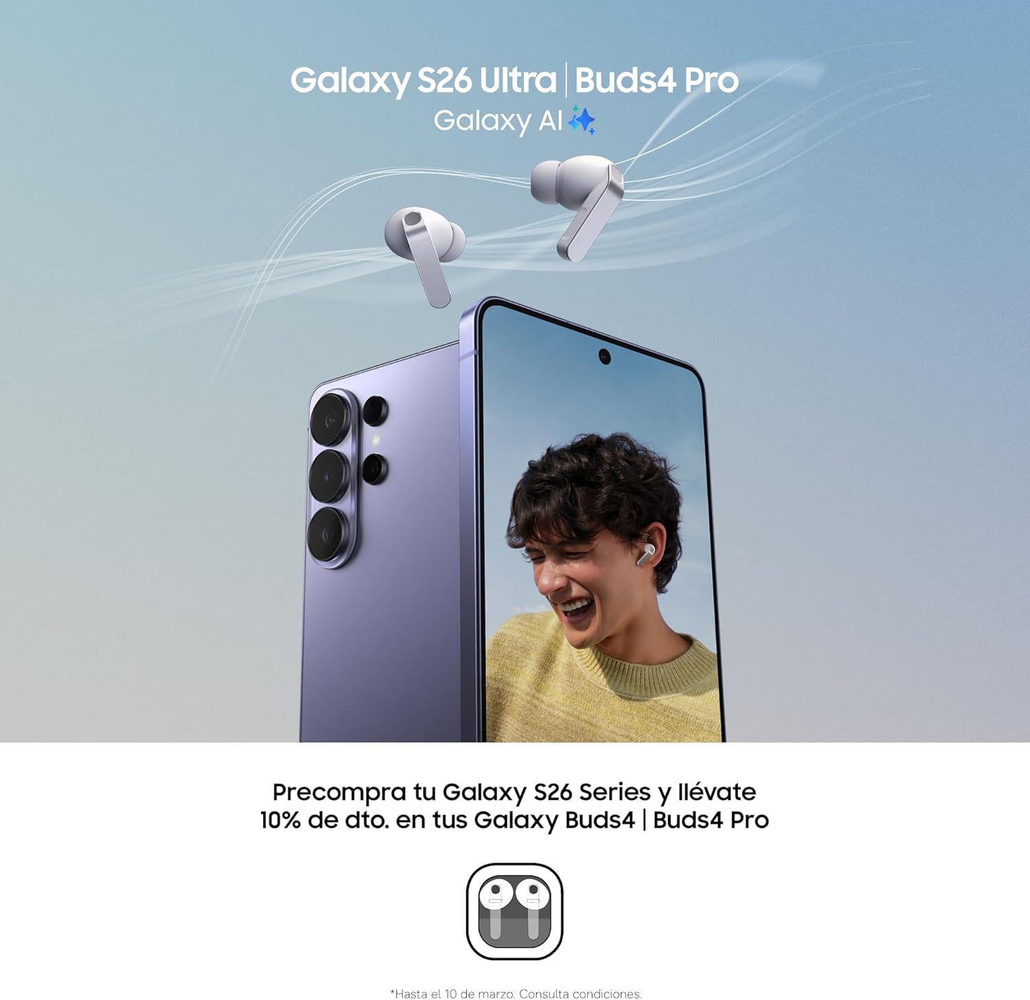 Samsung Galaxy S26, 512GB, Teléfono Móvil con Galaxy AI, Cámara 50MP, 12GB RAM, Batería 4300mAh, Garantía del Fabricante 3 Años + 1 Año Extra, Color Violeta Cobalto (Versión Española) - 3