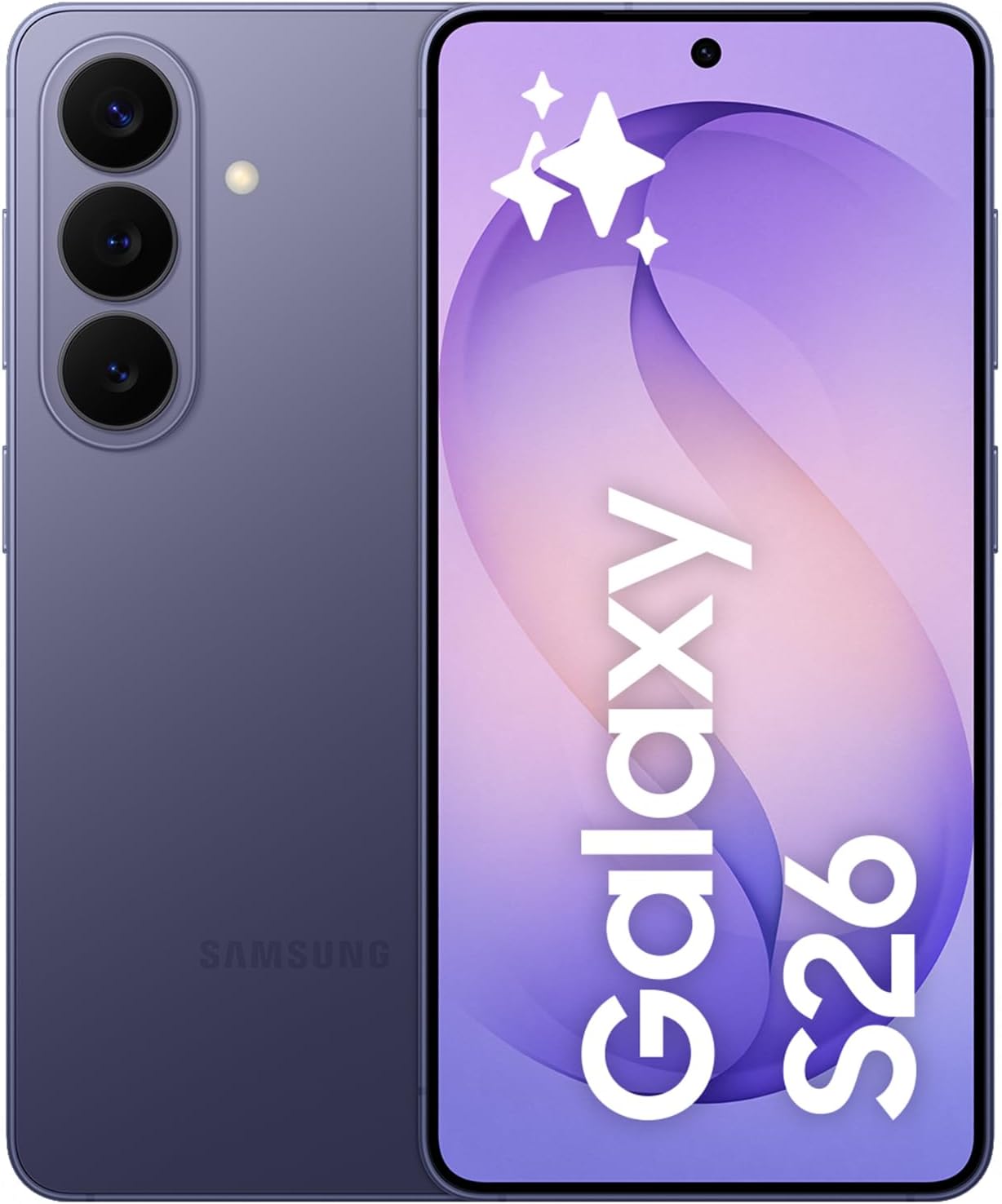 Samsung Galaxy S26, 512GB, Teléfono Móvil con Galaxy AI, Cámara 50MP, 12GB RAM, Batería 4300mAh, Garantía del Fabricante 3 Años + 1 Año Extra, Color Violeta Cobalto (Versión Española) - 1