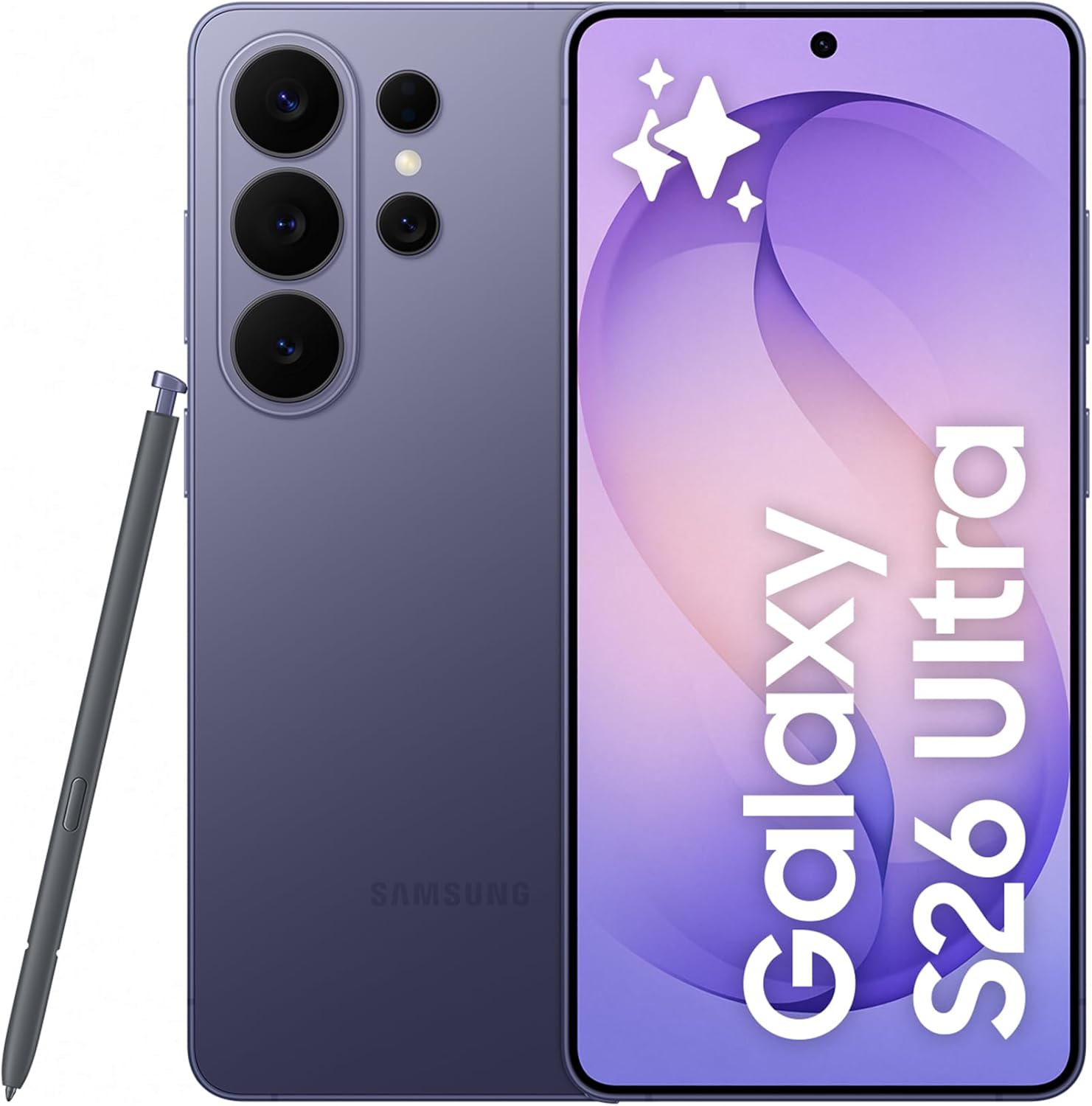 Samsung Galaxy S26 Ultra, 512GB, Smartphone con Galaxy AI, Cámara 200MP, 12GB RAM, Batería 5000mAh, Garantía del Fabricante 3 Años+1 Año Extra, Color Violeta Cobalto (Versión Española) - 1