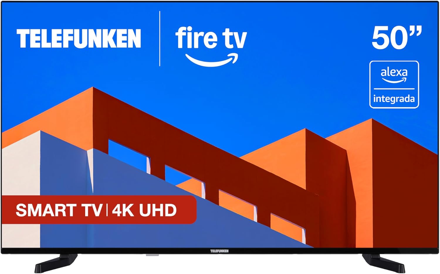 Telefunken 50FTV825, 50 Pulgadas 4K UHD, Smart TV Fire OS, HDR10, MEMC, Compatible con Alexa, Dolby Atmos, Apple AirPlay, Bluetooth - 2