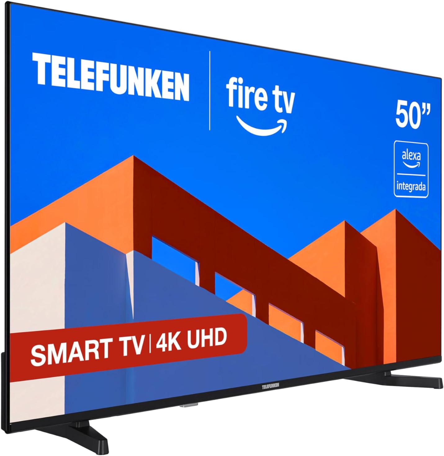 Telefunken 50FTV825, 50 Pulgadas 4K UHD, Smart TV Fire OS, HDR10, MEMC, Compatible con Alexa, Dolby Atmos, Apple AirPlay, Bluetooth - 1