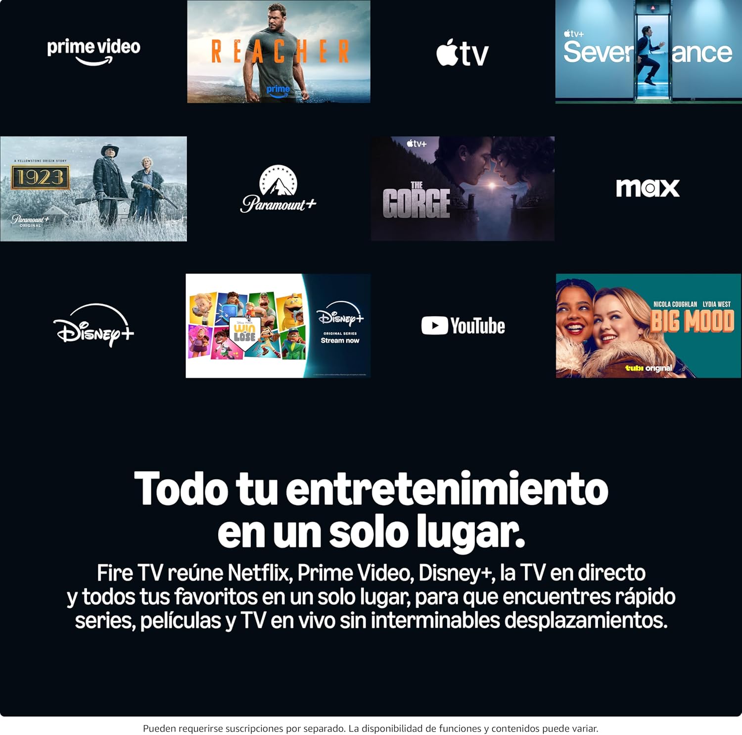 Telefunken 55FTV825, 55 Pulgadas 4K UHD, Smart TV Fire OS, HDR10, MEMC, Compatible con Alexa, Dolby Atmos, Apple AirPlay, Bluetooth - 3