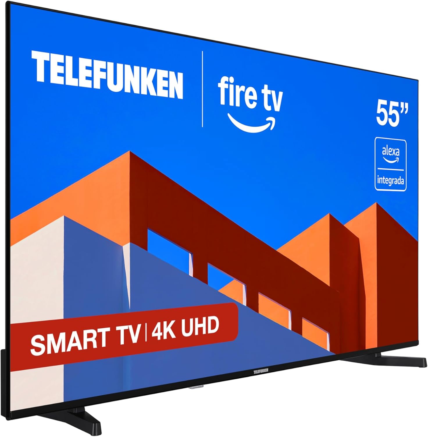 Telefunken 55FTV825, 55 Pulgadas 4K UHD, Smart TV Fire OS, HDR10, MEMC, Compatible con Alexa, Dolby Atmos, Apple AirPlay, Bluetooth - 1