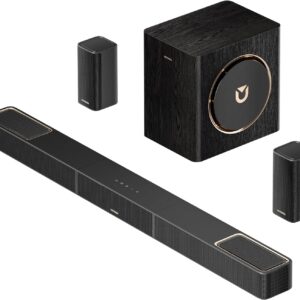 ULTIMEA Skywave X40 5.1.2ch Sistema de Sonido Envolvente Inalámbrico, Barra de Sonido con Dolby Atmos, 530W, Subwoofer Inalámbrico, Amplificador GAN, 4K HDR Passthrough, HDMI eARC, Bluetooth 5.4