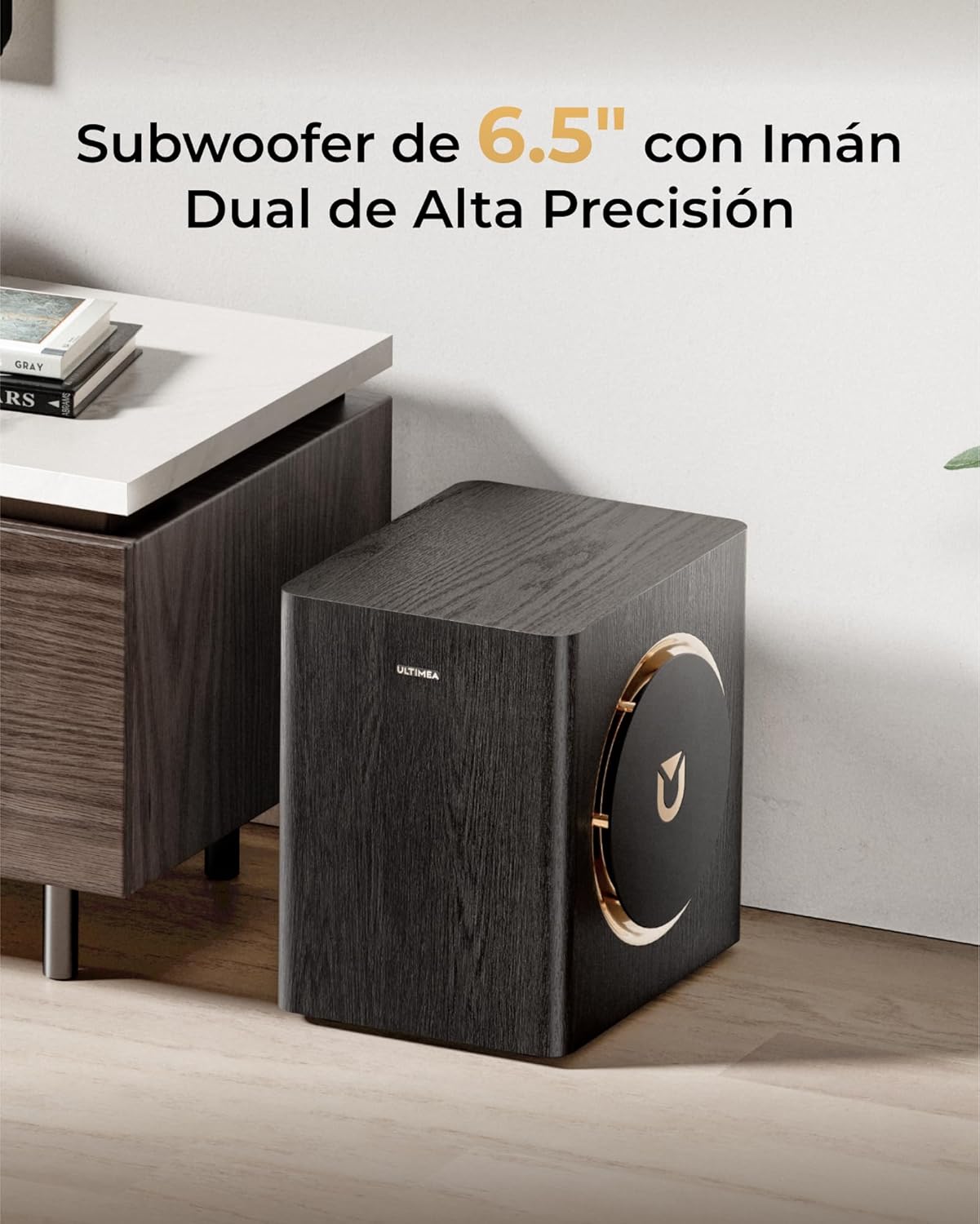 ULTIMEA Skywave X40 5.1.2ch Sistema de Sonido Envolvente Inalámbrico, Barra de Sonido con Dolby Atmos, 530W, Subwoofer Inalámbrico, Amplificador GAN, 4K HDR Passthrough, HDMI eARC, Bluetooth 5.4 - 6