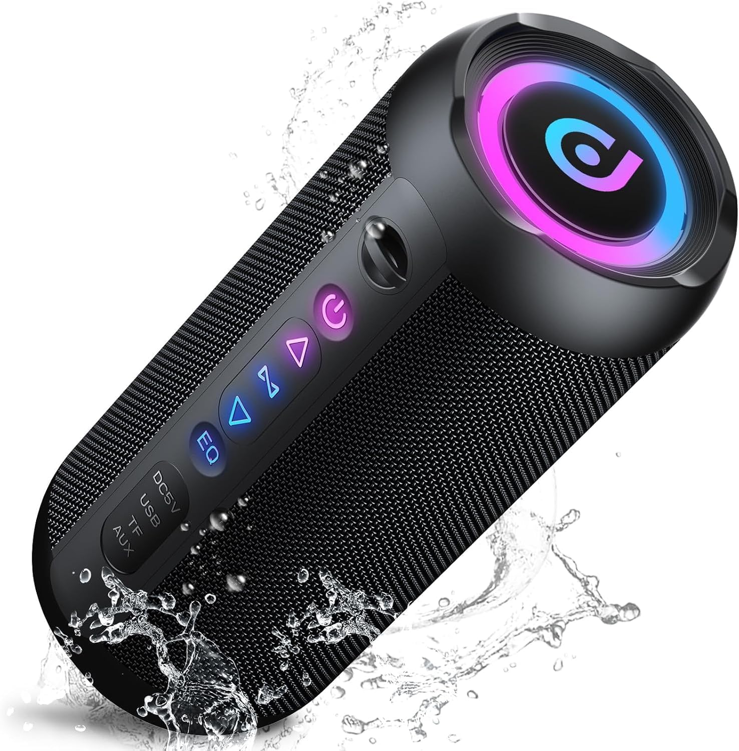 Altavoz Bluetooth portatil 5.4, 30W Altavoz Bluetooth Potente, Doble Graves Speaker, 30H Reproducción, IP7 Impermeable Altavoces, RGB Luces, TWS Emparejamiento, Apoya Micro SD AUX TF Tarjeta - 1