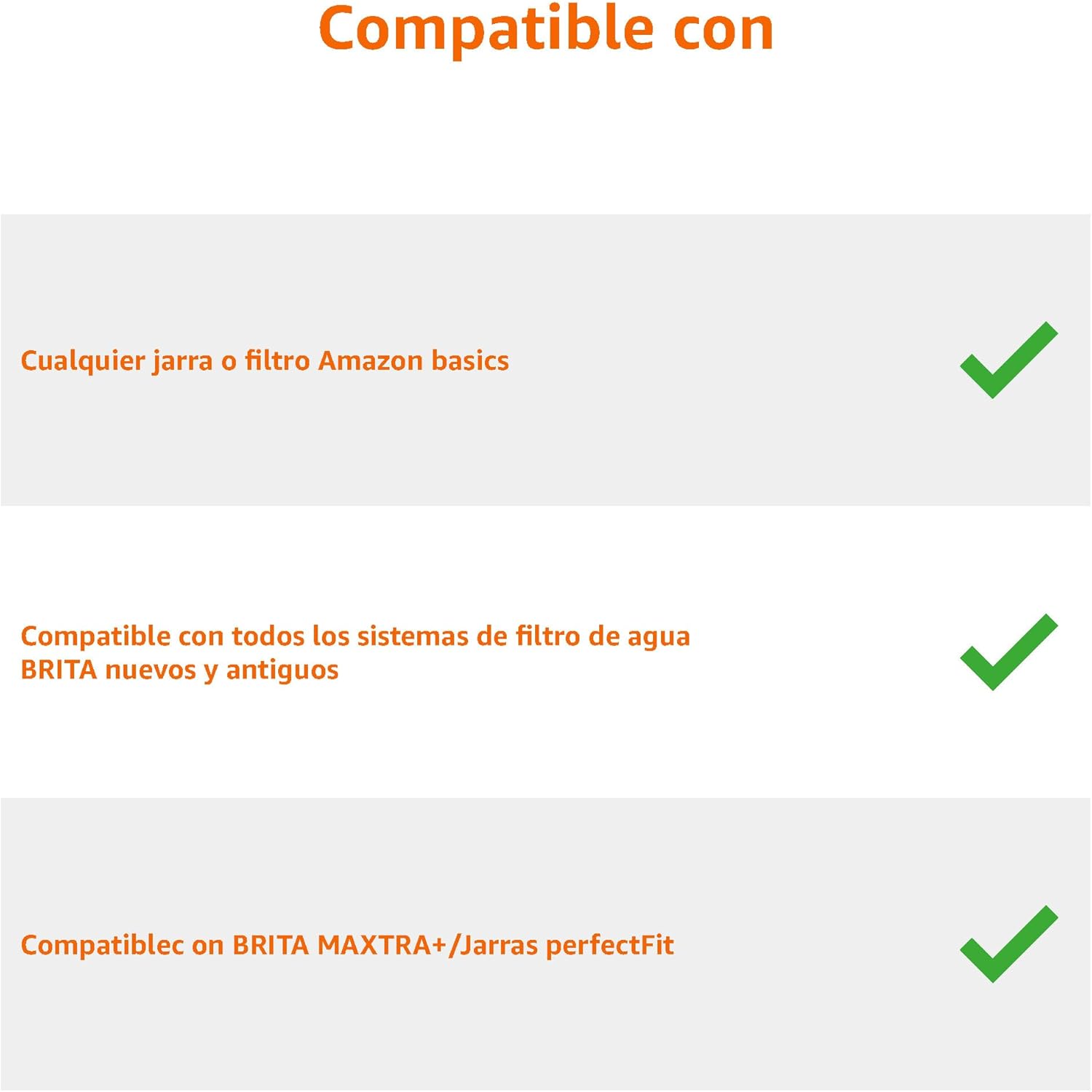 Amazon Basics Cartuchos filtrantes de Agua, 6 Unidad, Paquete de 1, Aptos y compatibles con Todas Las jarras BRITA Incl. PerfectFit & Jarras Amazon Basic - 4