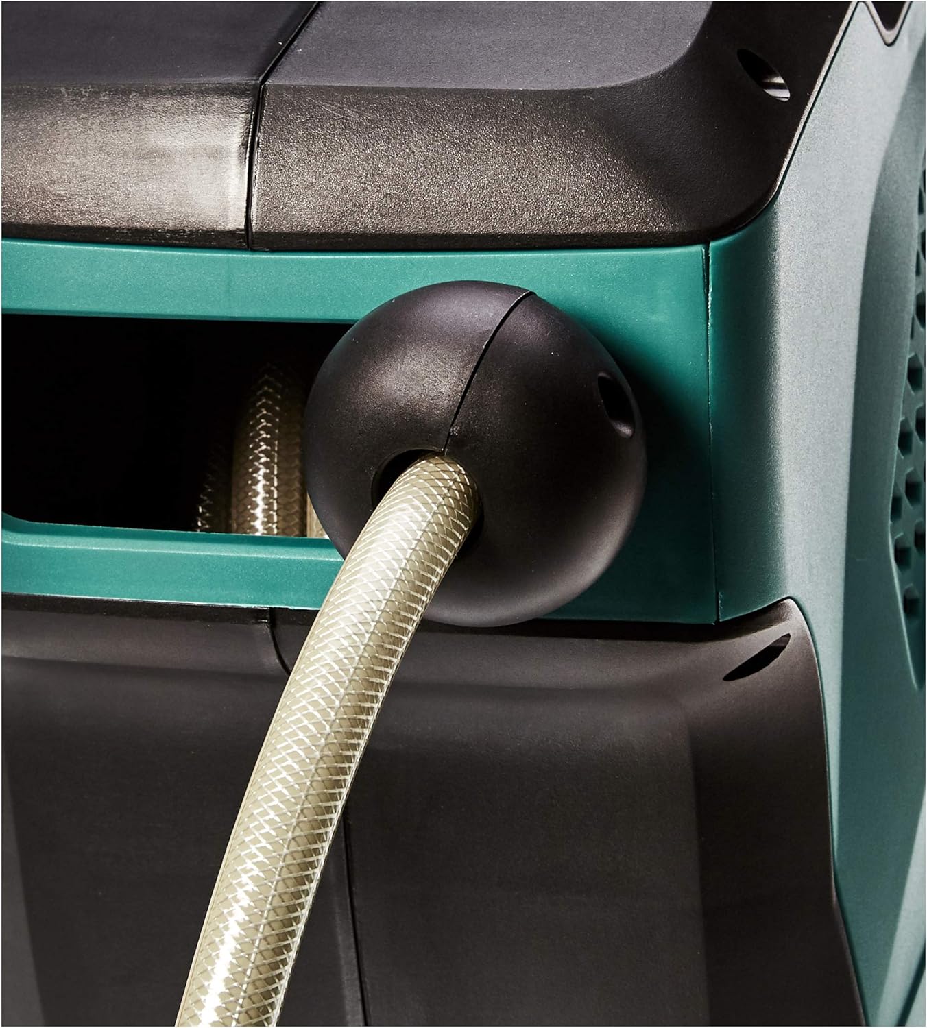 Amazon Basics Enrollador automático de manguera para pared, Negro Verde, 15 m - 3