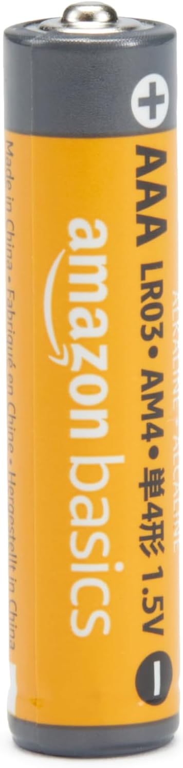 Amazon Basics - Paquete de 100 pilas alcalinas AAA de alto rendimiento, 1,5 voltios, vida útil de 10 años - 2