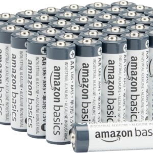 Amazon Basics - Paquete de 40 pilas industriales alcalinas AA, 1,5 voltios, vida útil de 5 años