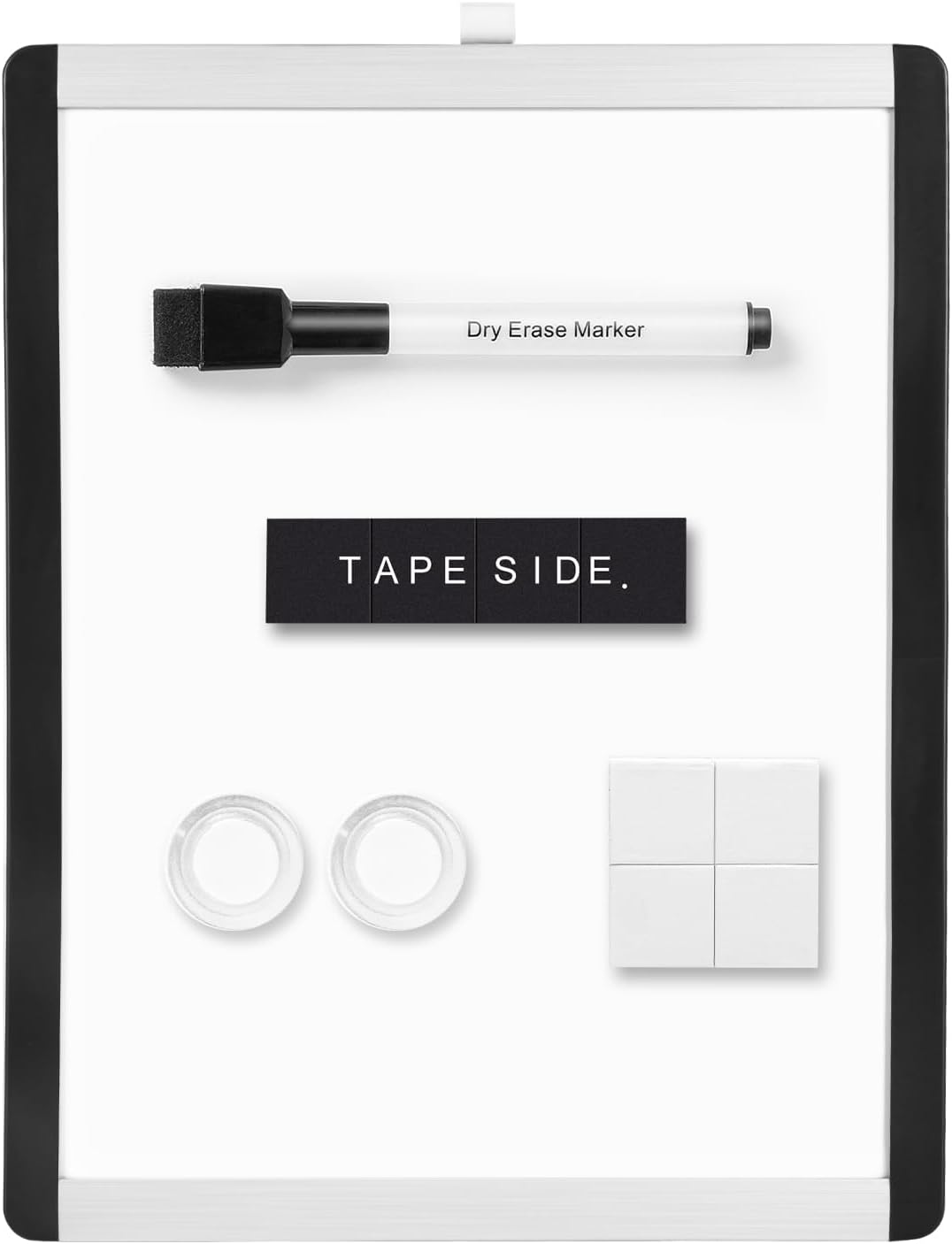 Amazon Basics Pizarra magnética de borrado en seco, marco de plástico/aluminio, 21,6 cm x 28 cm, Blanco - 2