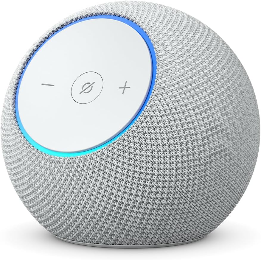 Amazon Echo Dot Max (última generación): altavoz Alexa con sonido envolvente y controlador de Hogar digital integrado, Blanco - 2