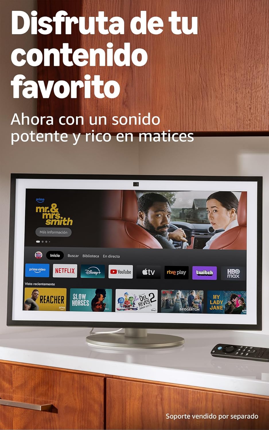 Amazon Echo Show 21 (última generación) | Espectacular pantalla inteligente HD de 21" con Fire TV integrado, sonido rico y potente, reproducción en streaming HD inmersivo y Alexa - 3