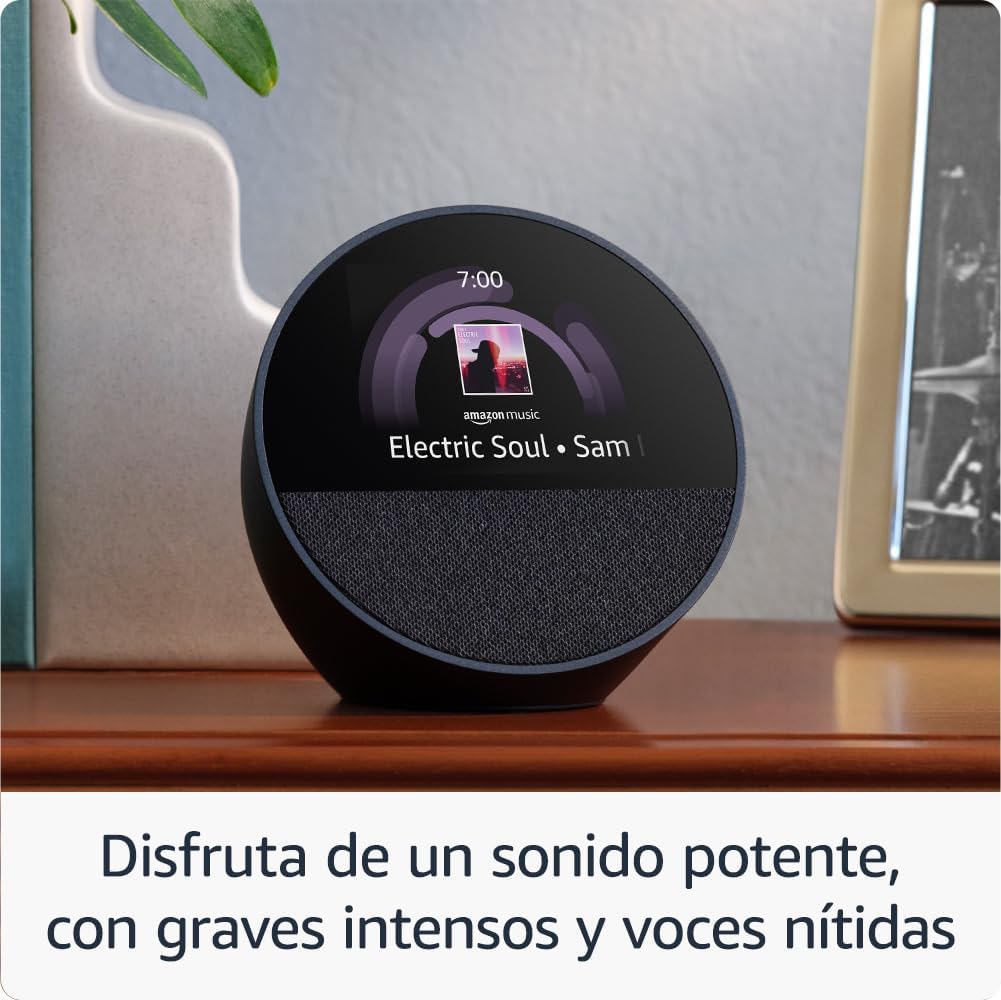 Amazon Echo Spot (última generación) | Despertador inteligente con sonido de calidad y Alexa | Blanco - 4