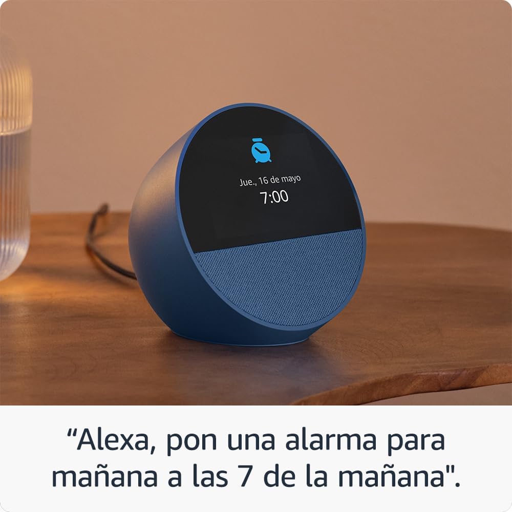Amazon Echo Spot (última generación) | Despertador inteligente con sonido de calidad y Alexa | Negro - 5