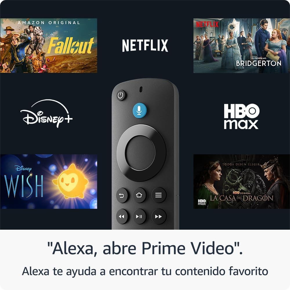 Amazon Fire TV Stick HD (Última generación), con TV en directo gratuita, mando por voz Alexa, controles de Hogar digital y reproducción en streaming HD - 3