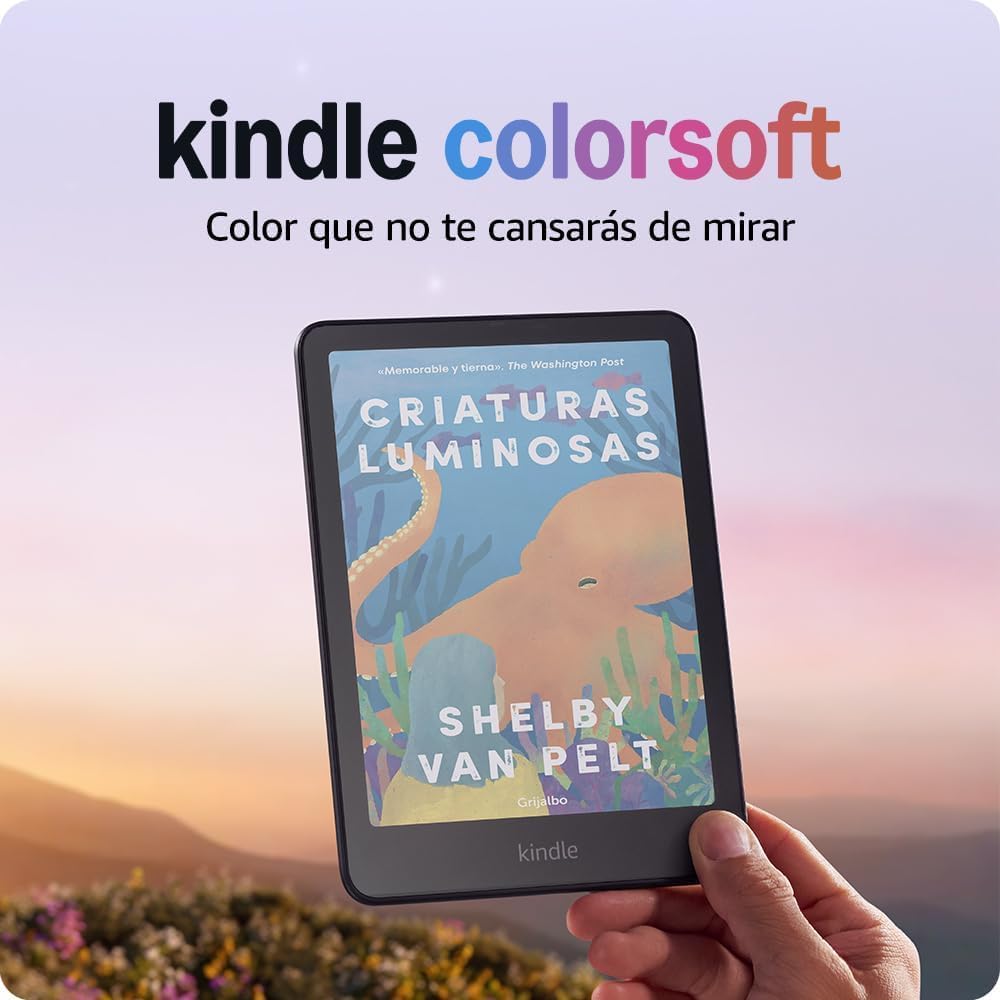 Amazon Kindle Colorsoft 16 GB + Funda negra de tela + Adaptador de 9 W - 2