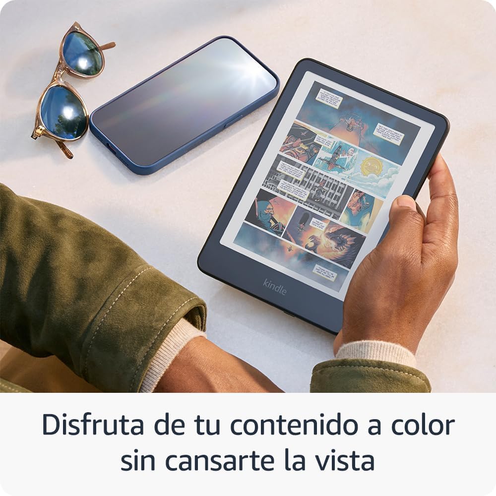 Amazon Kindle Colorsoft 16 GB + Funda negra de tela + Adaptador de 9 W - 3
