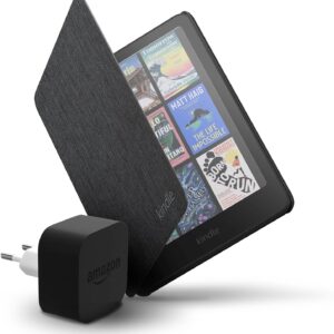Amazon Kindle Colorsoft 16 GB + Funda negra de tela + Adaptador de 9 W