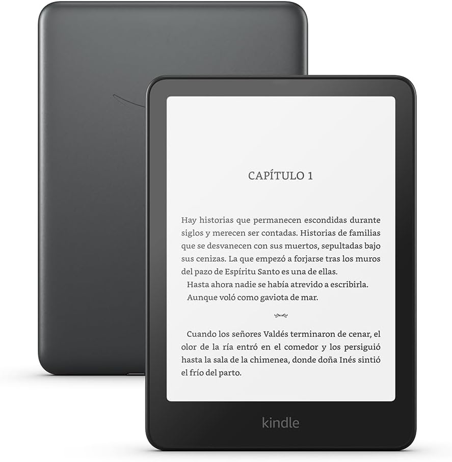 Amazon Kindle Paperwhite Signature Edition (última generación) | Nuestro Kindle más rápido, con luz frontal autorregulable, carga inalámbrica y semanas de batería | 32 GB | Negro metalizado - 2