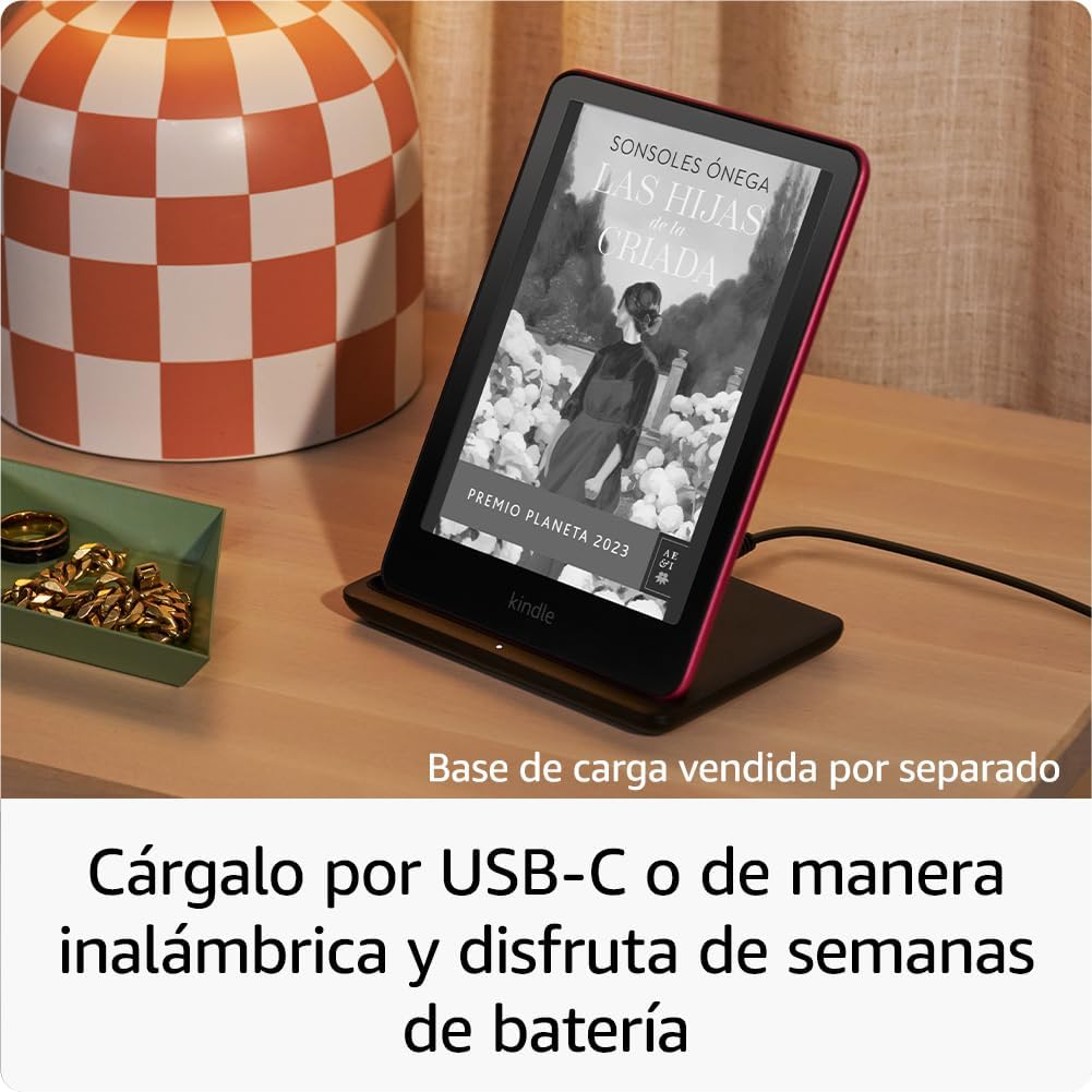 Amazon Kindle Paperwhite Signature Edition (última generación) | Nuestro Kindle más rápido, con luz frontal autorregulable, carga inalámbrica y semanas de batería | 32 GB | Negro metalizado - 4