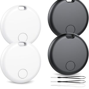 Android Smart Tracker Tag, Localizador Bluetooth Compatible con Google Find Hub (Solo Android), Air Tracker Tag Llavero para Maleta, Llaves, Equipaje, Impermeable IP68 (Paquete de 4)