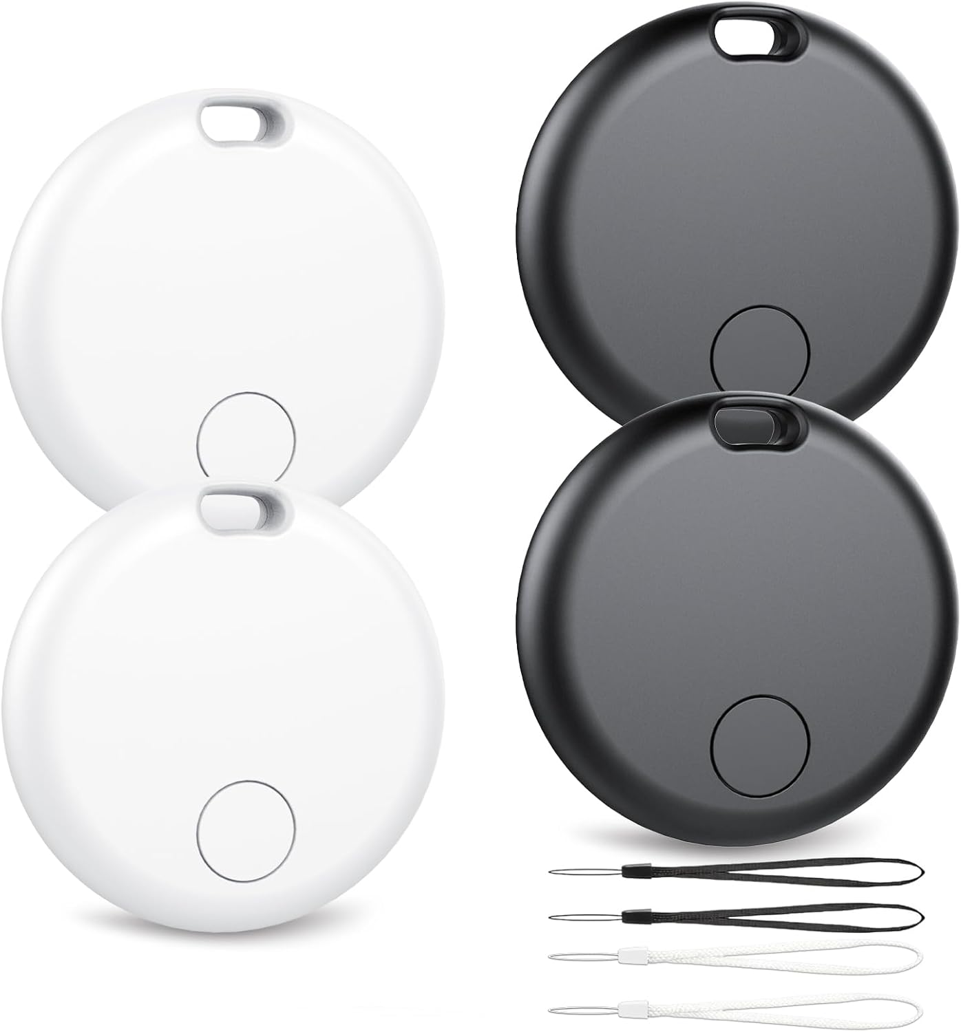 Android Smart Tracker Tag, Localizador Bluetooth Compatible con Google Find Hub (Solo Android), Air Tracker Tag Llavero para Maleta, Llaves, Equipaje, Impermeable IP68 (Paquete de 4) - 1