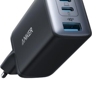 Anker Cargador USB C Carga Rapida 65W (Nano II),con 3 Puertos PPS, Cargador compacto y potente para MacBook Pro, iPad Pro, Steam, Galaxy S20, DELL XPS 13, Note 20/10+, iPhone 17/16/15 air series y más