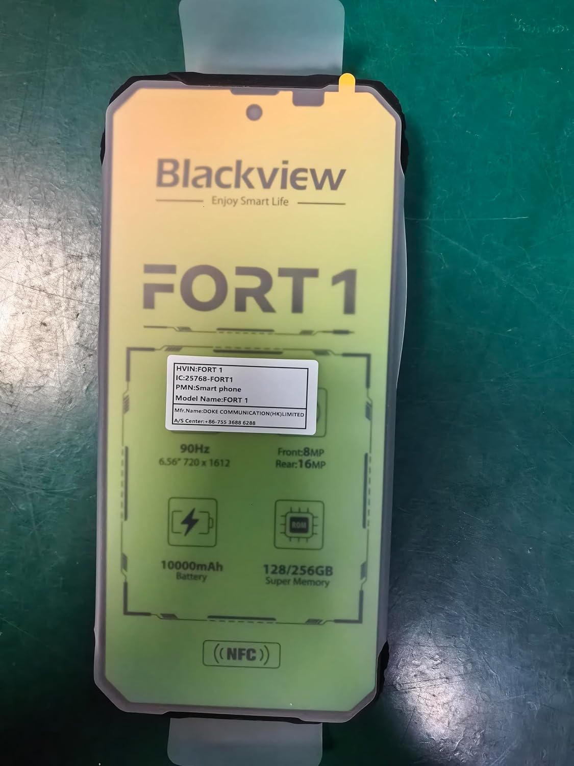 Blackview Fort1 Móvil irrompible Android 15, 256GB+18GB (TF 2TB) Móvil Rugerizado,10000mAh Batería - 6.56" HD+ Teléfono Movil, AI Camera, Face ID/Dual SIM/NFC/OTG/390g/Gemini AI Movil Indestructible - 3