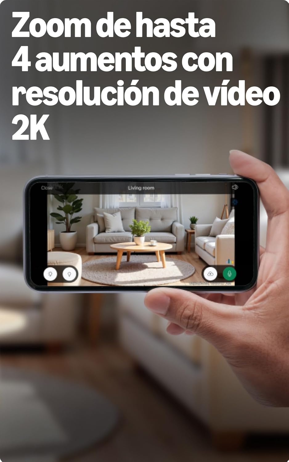 Cámara Mini 2K+ Blink (última generación) | Cámara de seguridad doméstica con enchufe, resolución de vídeo 2K, zoom de 4 aumentos, visión nocturna en color | Compatible con Alexa | 2 cámaras - Blanco - 3