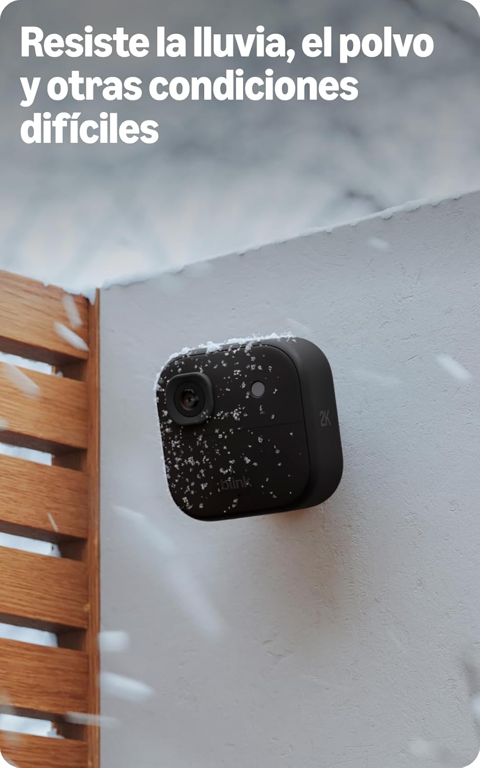 Cámara exterior 2K+ Blink (última generación) — cámara de seguridad inteligente inalámbrica, resolución de vídeo 2K, módulo de sincronización básico Incluido: sistema de 1 cámara, Negro - 6