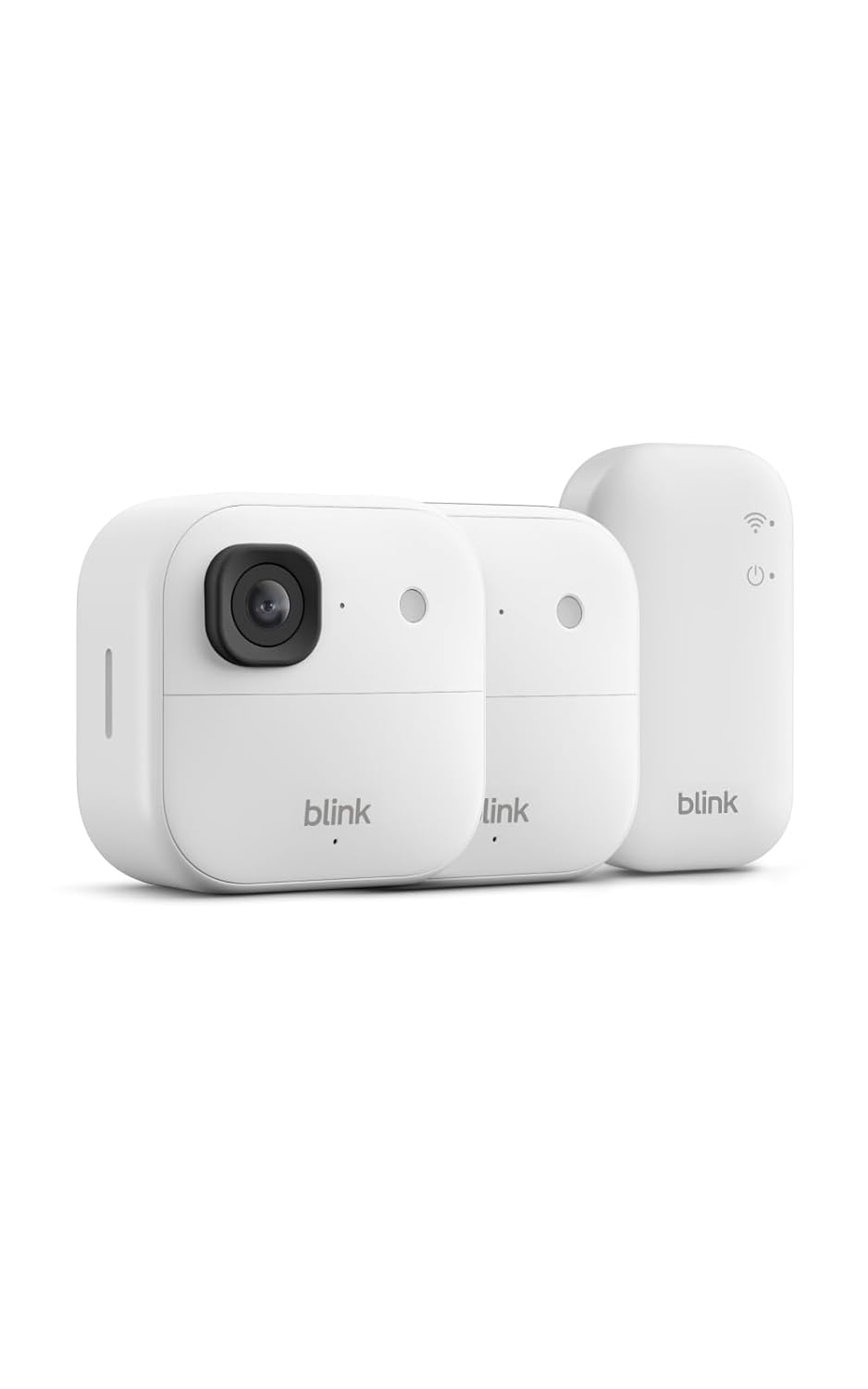 Cámara exterior 2K+ Blink (última generación) — cámara de seguridad inteligente inalámbrica, resolución de vídeo 2K, módulo de sincronización básico Incluido: sistema de 2 cámaras, Blanco - 2