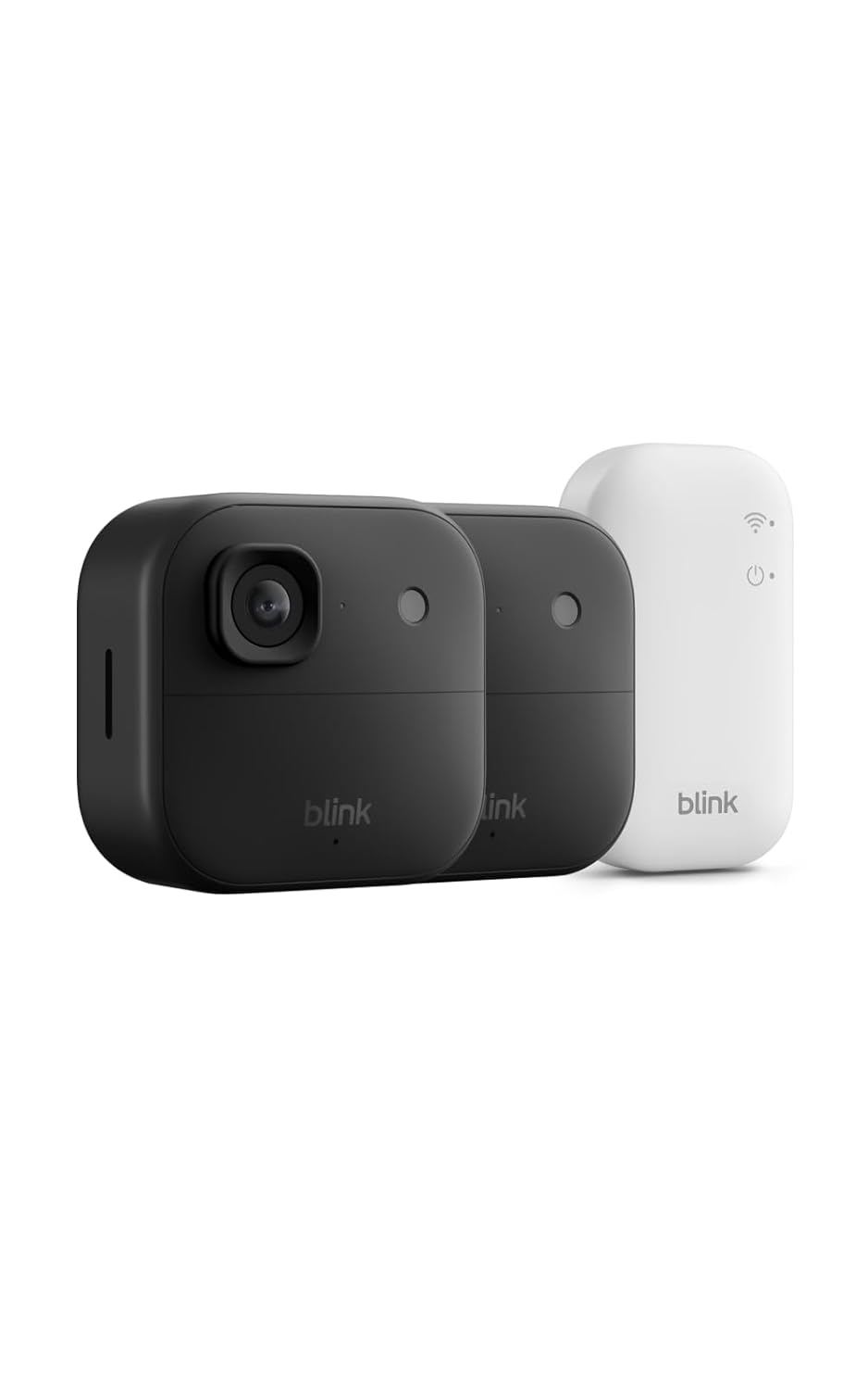 Cámara exterior 2K+ Blink (última generación) — cámara de seguridad inteligente inalámbrica, resolución de vídeo 2K, módulo de sincronización básico Incluido: sistema de 2 cámaras, Negro - 2