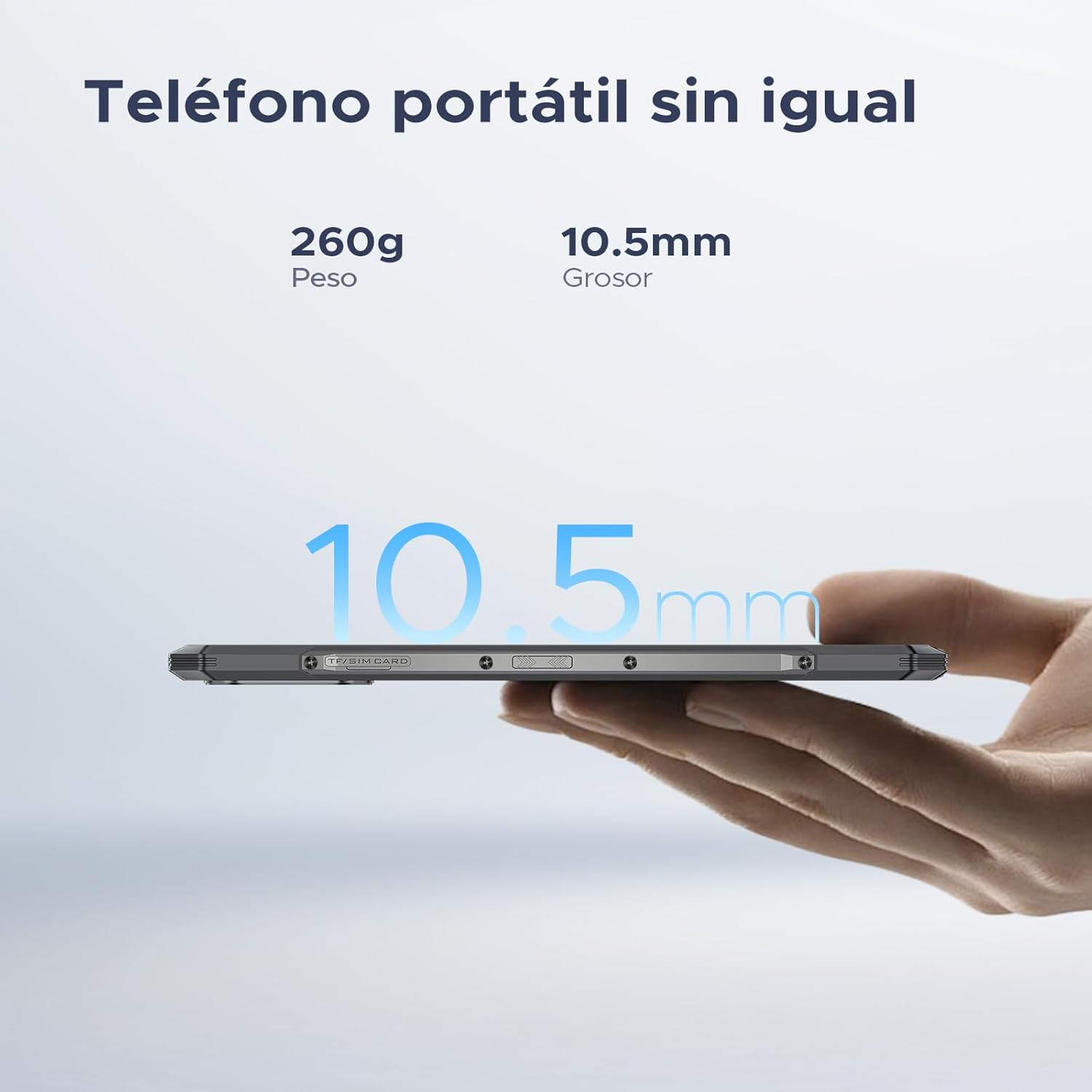 DOOGEE Blade GT 5G Movil Irrompible, Efecto de Luz LED, MTK7050 de 6 NM, 32GB+256GB/2TB,120Hz 6.72'' FHD+, 2025 Telefono Rugerizado Android 14, 48MP+20MP, NFC/Desbloqueo Facial/Huella Dactilar/ WIFI6 - 6