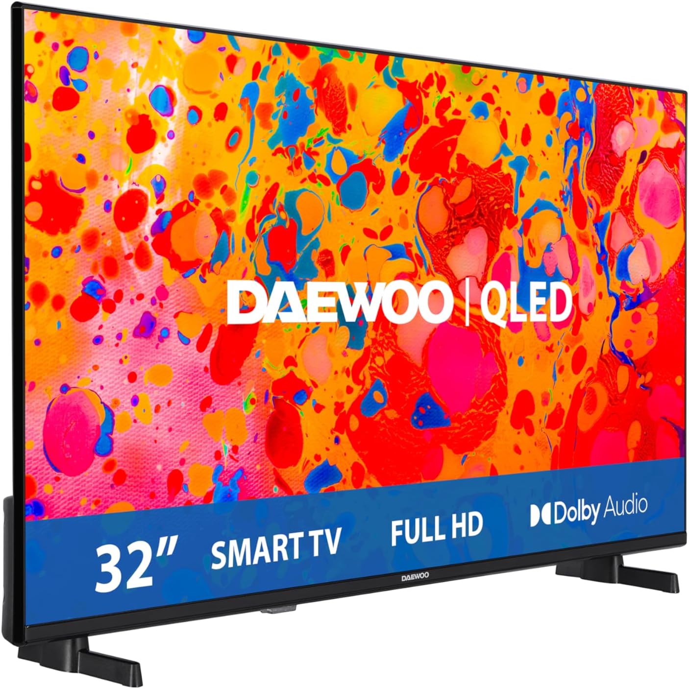 Daewoo 55DM55QV QLED Smart TV 55 Pulgadas 4K Ultra HD HDR, Televisor con Dolby Vision & Dolby Atmos, Compatible con Alexa, Diseño sin Marcos, Peana Lateral - 6