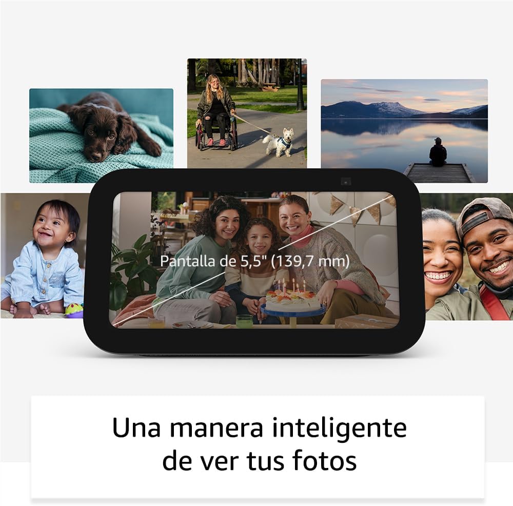 Echo Show 5 (Última generación) | Pantalla táctil inteligente con Alexa diseñada para controlar tus dispositivos de Hogar digital y más | Blanco - 4