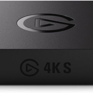 Elgato 4K S - Tarjeta de Captura Externa para PS5, Xbox Series X/S, Switch 2, PC, Mac, iPad | Paso y Captura en 4K60, 1440p120 o 1080p240, HDR10, VRR, USB-C, Latencia Casi Nula