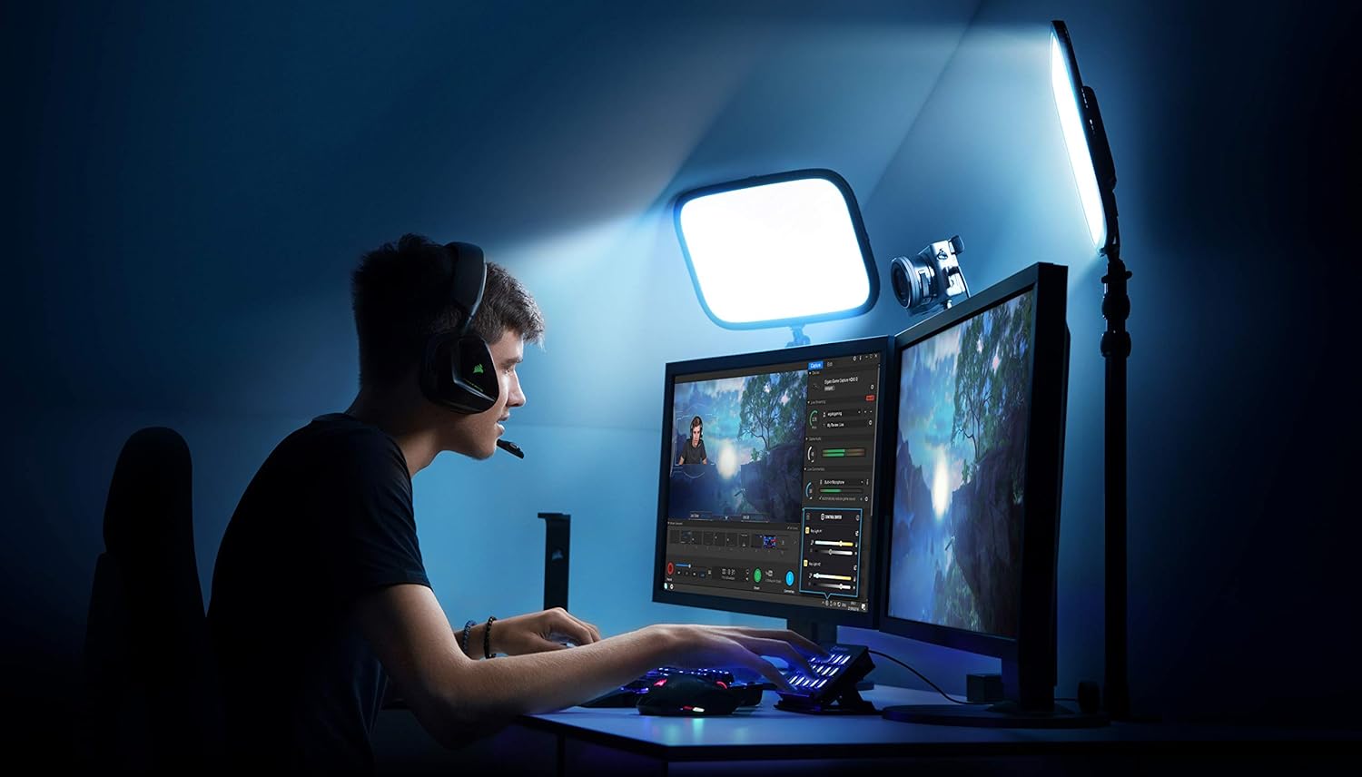 Elgato Key Light - Luz profesional de estudio de 2800 lúmenes, con soporte de escritorio para streaming, grabación y videoconferencia, temperatura y brillo ajustables con app en Mac, PC, iOS, Android - 2