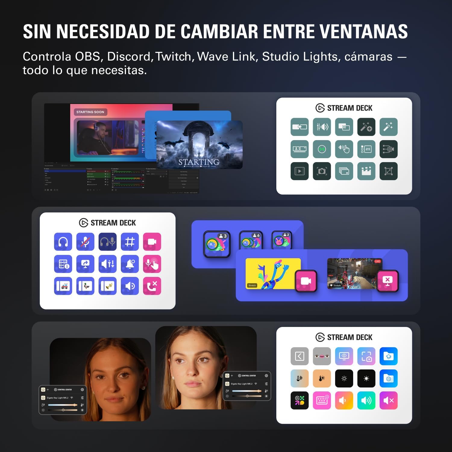Elgato Stream Deck MK.2 White – Controlador de estudio, 15 teclas macro, activa acciones en apps y software como OBS, Twitch, YouTube y otros, funciona en Mac y PC - 4