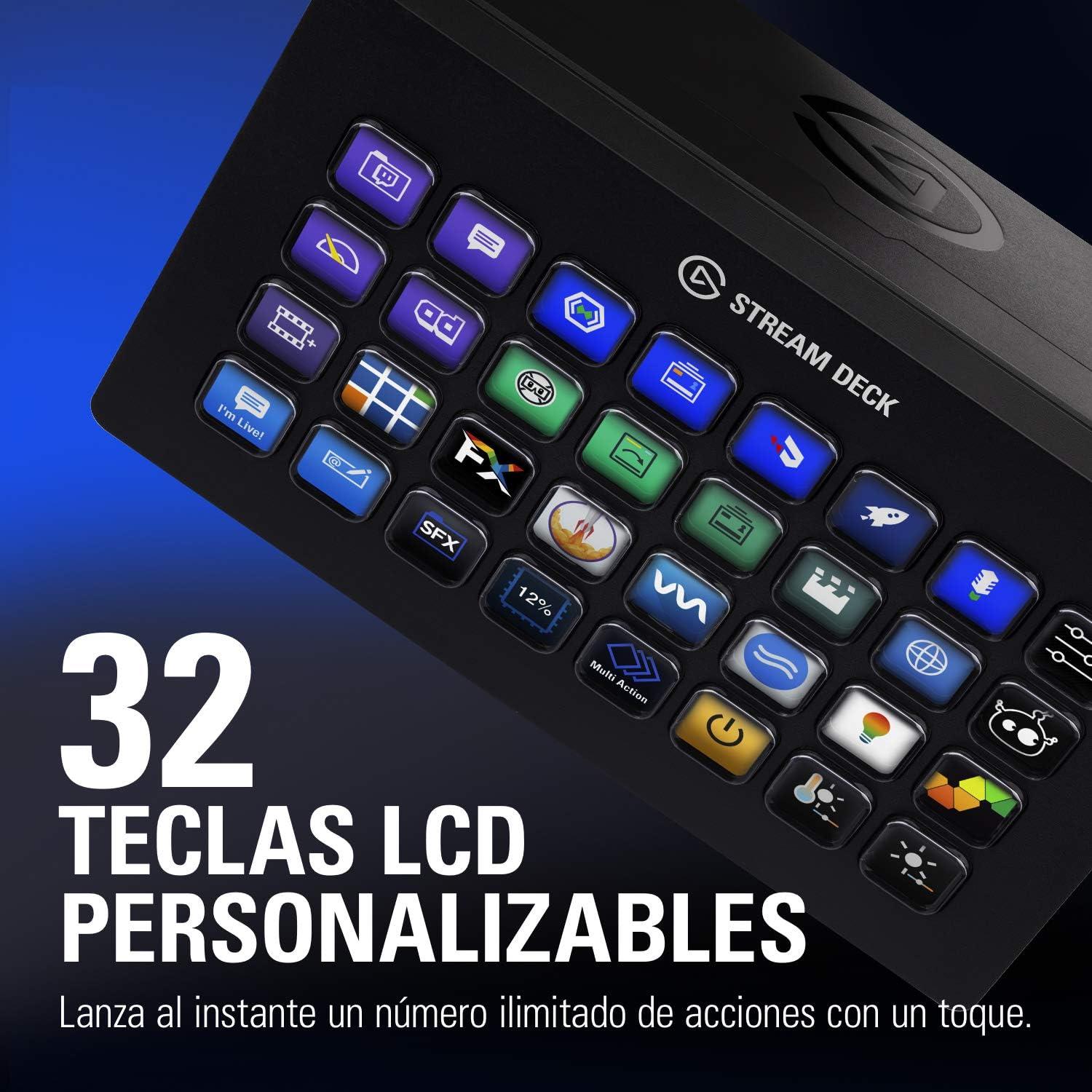 Elgato Stream Deck XL – Controlador avanzado de Estudio, 32 Teclas Macro, Activa acciones en apps y Software como OBS, Twitch, Youtube y Otros, Funciona en Mac y PC - 3